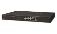 Planet GSW-1601 Switch 16x 10 100 1000 kov rackmount fanless (1 of 1)