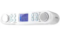 NEDIS Kitchen Radio FM Mains Power Digital 15 W Alarm Clock Headphone Output White-Silver (1 of 6)