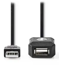 Cavo di prolunga attivo NEDIS Spina USB 2.0 USB-A - presa USB-A nero sfuso 10 m (1 of 2)