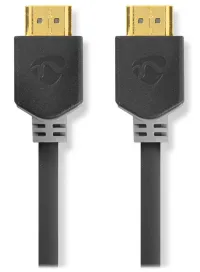 Высокоскоростной кабель NEDIS HDMI 2.0 с позолоченными разъемами Ethernet 4K@60 Гц HDMI-HDMI антрацитовая коробка 10 м (1 of 2)