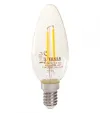 Lampadina LED TESLA FILAMENTO RETRO candela E14 25W 230V 250lm 2700K bianco caldo trasparente