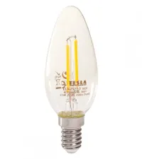 TESLA LED pirn FILAMENT RETRO küünal E14 25W 230V 250lm 2700K soe valge selge (1 of 2)