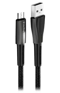 Colorway Data Cable Usb Micro USB 1m 2.4A Melns (1 of 2)