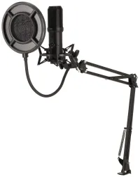 NEDIS spelmikrofon GSMIC410BK bärbar datorswitch POP-filter USB-A svart (1 of 1)