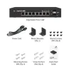 Przełącznik krawędziowy Ubiquiti 8-portowy Gigabit Ethernet 2x SFP PoE 24V PoE 802.3af przy 150W thumbnail (5 of 5)