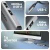 Hub multiplo AXAGON 4in1 USB-C HMC-H3A USB 3.2 Gen1 3x USB-A HDMI 15cm thumbnail (3 of 4)