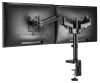 Neomounts DS70-750BL2 Display holder desk bar 17-27" clamp VESA 100X100 load capacity 2x7kg gas piston 2 displays black thumbnail (6 of 7)