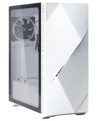 Zalman szekrény Z3 Iceberg fehér Középső torony ATX 2x120mm ventilátor edzett üveg fehér (1 of 4)