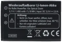 Rollei vervangende batterij voor Powerflex 10x camera (1 of 2)