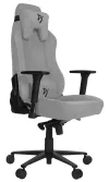 AROZZI gaming chair VERNAZZA Soft Fabric Light Gray Elastron surface light gray