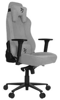 AROZZI gaming chair VERNAZZA Soft Fabric Light Gray Elastron surface light gray (1 of 8)