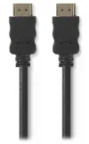 NEDIS High Speed ​​HDMI-kabel met Ethernet vergulde connectoren HDMI-HDMI 4K zwart 3m thumbnail (2 of 2)