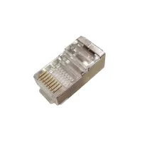 Θωρακισμένη υποδοχή RJ45 CAT5e, στρογγυλή, σύρμα 50u (1 of 1)