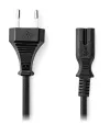 Кабель живлення NEDIS для адаптерів Euro plug - connector IEC-320-C7 direct-direct two line black bulk 5m