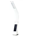 IMMAX LED stolna svjetiljka Koža 65W 300lm 5V 1A 3 boje svjetla fleksibilna ruka opcija za isključivanje LCD USB bijela
