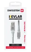 Swissteni andmekaabel kevlar usb usb-c 1,5 m valge thumbnail (2 of 4)