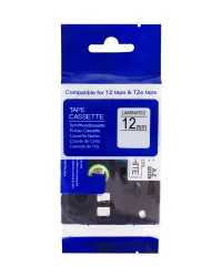 Ruban compatible PRINTLINE avec Brother TZE-231 TZ-231 12 mm impression noire fond blanc (1 of 1)