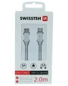 Swissten cable de datos textil usb-c lightning 2,0 m plateado thumbnail (2 of 2)