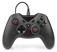 NEDIS gamepad USB-A drevet af USB til pc antal knapper 12 sort kabellængde 1,6 m (1 of 3)