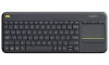 Logitech Keyboard Touch K400 Plus Wireless 2 4GHz Touchpad USB Receiver US Black thumbnail (1 of 4)