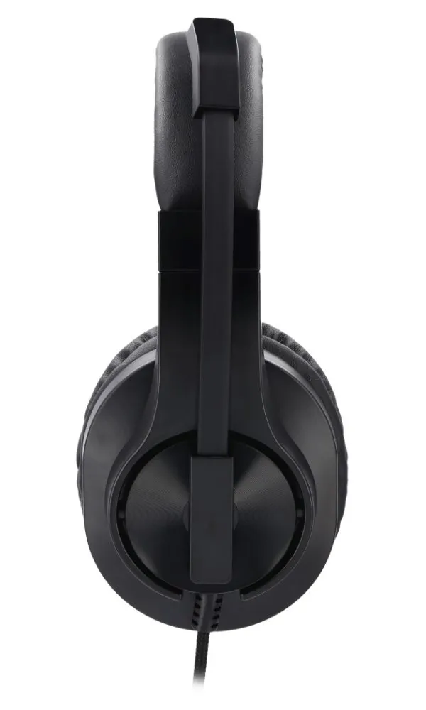 Hama HS-P300 - Cuffie over-ear con microfono (cuffie con controllo del  volume e braccio microfono regolabile per videoconferenze, home office,  call center, 2 prese jack da 3,5 mm), colore: nero : 