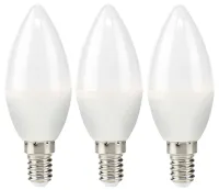 NEDIS LED žárovka E14 svíčka 28 W 220 V 250 lm 2700 K teplá Bílá matná 3 kusy (1 of 2)