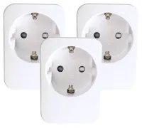 IMMAX NEO LITE SMART Set of 3x Smart Indoor Socket v2 Without Pin (Type F) Wi-Fi Google Assistant Amazon Alexa TUYA (1 of 4)