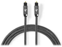 Câble audio optique NEDIS PROFIGOLD fiche TosLink - fiche TosLink coton gris BOITE 1m (1 of 2)