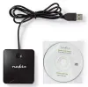 NEDIS chip card reader CRDRU2SM1BK Smart Card ID-1 eCitizen standard biometric chips USB 2.0 black thumbnail (5 of 5)