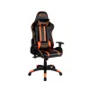 CANYON gaming chair Fobos PU leather metal frame 90-165° 2D backrest gas lift class 4 black-orange