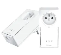 FUERTE juego de 2 adaptadores Powerline 2000 DUO FR 2000 Mbit con 1x LAN blanco (1 of 4)