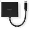 NEDIS USB 3.2 Gen 1 adapter USB-C stekker - USB-A aansluiting - USB-C aansluiting HDMI-uitgang black box 10 cm thumbnail (4 of 4)