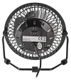 NEDIS mini fan diameter 10 cm power 3 W power supply via USB cable 1 m metal black thumbnail (3 of 3)