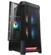 Cás PC COUGAR AIRFACE RGB Dubh Lár Túr Painéal Tosaigh Mogalra 2 x 140mm Lucht leanúna ARGB 1 × 120mm ARGB Fan TG Le thumbnail (2 of 19)