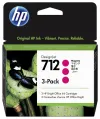 HP 712 Magenta Ink Cartridge 3-Pack 3ED78A