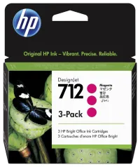 HP 712 Tinten. refill Magenta dräi-Pak 3ED78A (1 of 1)