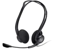 Logitech Headset Stereo PC 960 hovedtelefoner med ledning + mikrofon USB sort (1 of 3)