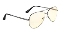 GUNNAR kontorspilbriller MAVERICK GUNMETAL * ravfarvede linser * BLF 65 * GUNNAR fokus (1 of 3)