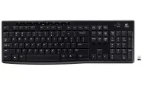 Logitech tipkovnica K270 Brezžični 2,4 GHz USB sprejemnik US črna (1 of 2)