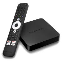 THOMSON android box 240G 4K Ultra HD H.265 HEVC HDR10 NETFLIX HBO Disney+ HDMI USB LAN Wi-Fi BT Android TV12 (1 of 4)