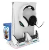 CANYON multifunctional cooling stand for PS5 charging 2 PS5 controllers RGB backlight white