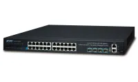 Planet SGS-6341-24T4X Коммутатор L3 24 порта 1000Base-T 4 порта 10 Гбит SFP+ Аппаратный IP-стек Кластерный коммутатор VSF (1 of 3)