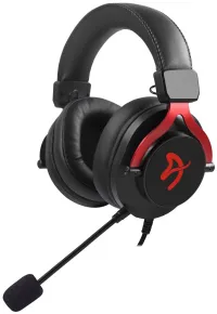 Геймърски слушалки AROZZI ARIA Черно-червени слушалки 2x 35" жак, намален до 1x 35" жак, подвижен микрофон (1 of 5)