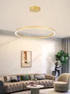 IMMAX NEO FINO SMART Lampada a sospensione 1 cerchio 80cm 60W oro Zigbee 3.0 TUYA thumbnail (6 of 8)