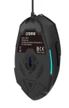 Mouse CM647, para jogos, óptico, com fio, 1600 dpi, retroiluminação LED azul, 6 botões, USB, preto thumbnail (2 of 2)