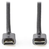 Cabo HDMI de alta velocidade NEDIS PROFIGOLD com conector Ethernet HDMI - conector HDMI 4K algodão cinza CAIXA 10m (1 of 2)