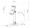 Neomounts DS15-540BL1 universal tablet stand for 47-129" tablets Black thumbnail (4 of 4)