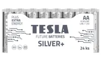 TESLA SILVER+ alkalická baterie AA (LR06 tužková fólie) 24 ks (1 of 1)