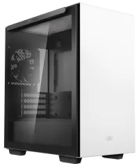 Gabinete DEEPCOOL Macube 110 WH Micro ATX 120mm ventoinha 2xUSB 3.0 lateral de vidro com fixação magnética branca (1 of 6)