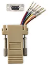 NEDIS serial adapter plug D-SUB 9-Pin - socket RJ45 nickel-plated Box ivory